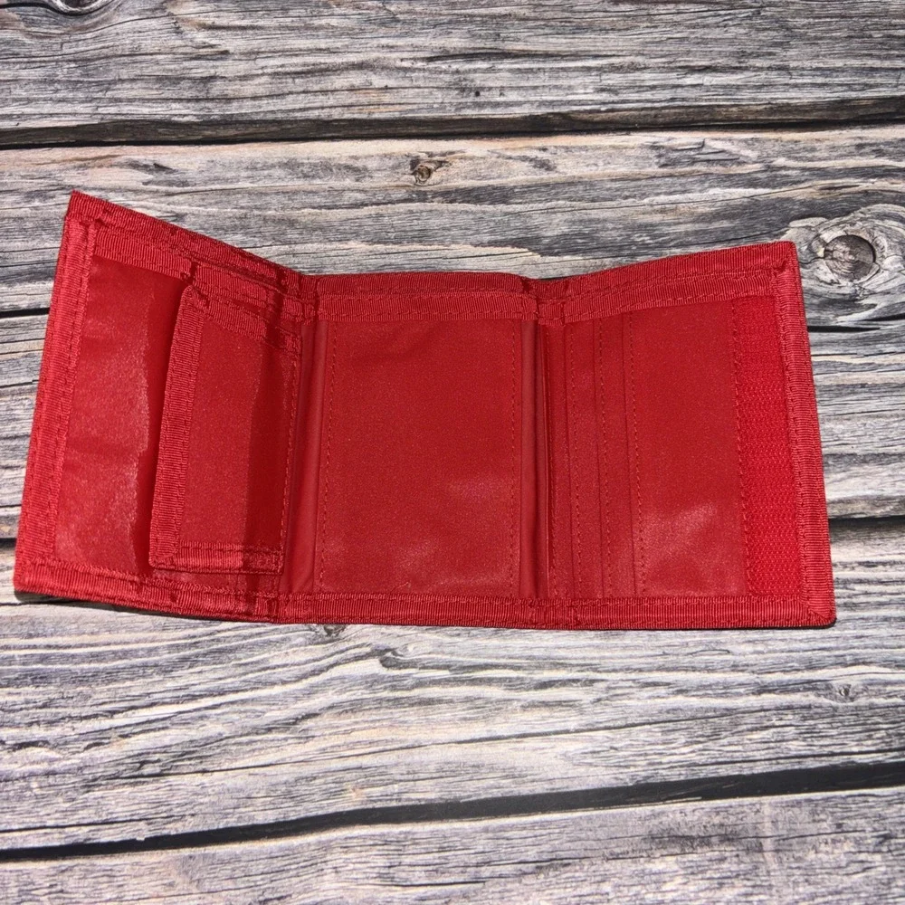 Vintage 80's Bugs Bunny Daffy Duck Piano Wallet Looney Tunes Warner Brothers Red